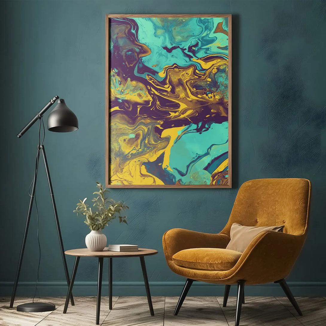 Colorful graffiti fluid art GA#004 - iHomeArt