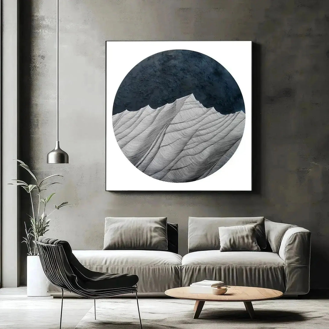 3D minimalist textured plaster art PA#002 - iHomeArt