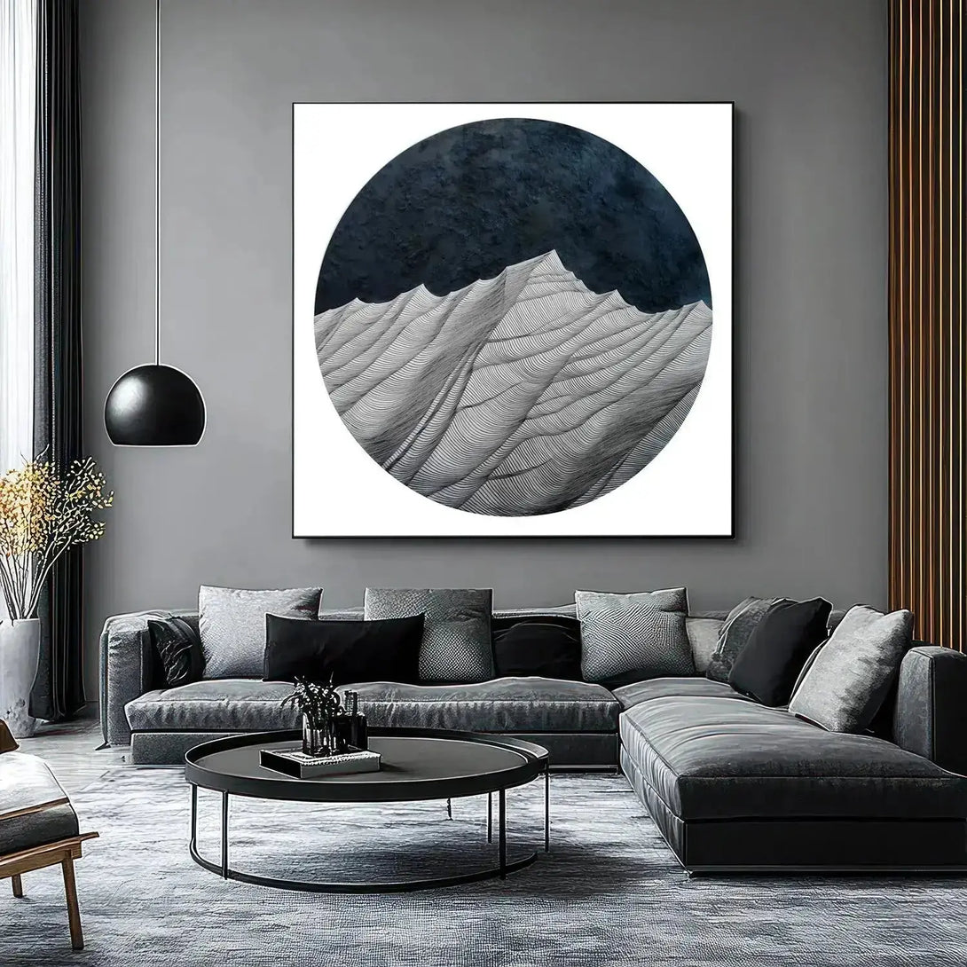 3D minimalist textured plaster art PA#002 - iHomeArt