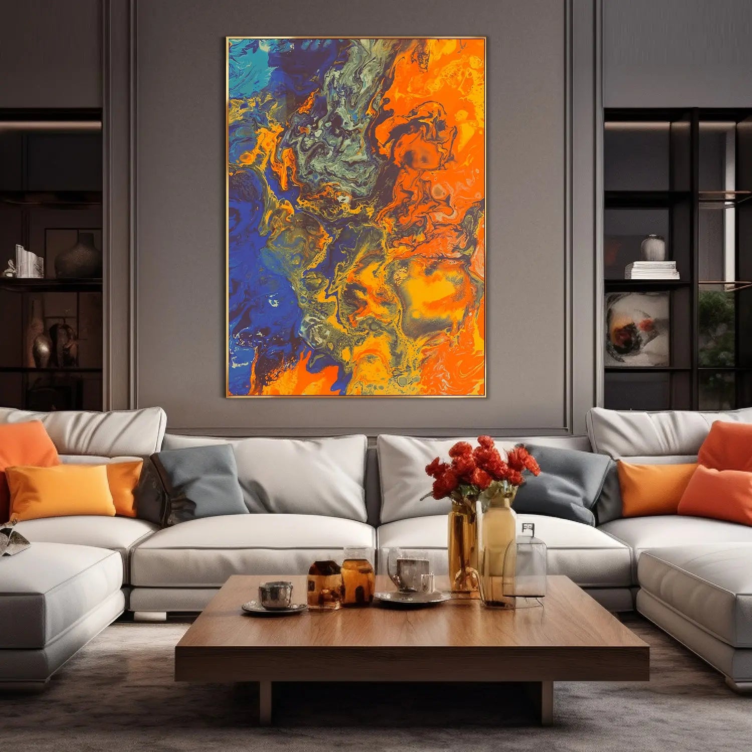 Graffiti wall art GA#002 | Abstract fluid art – iHomeArt