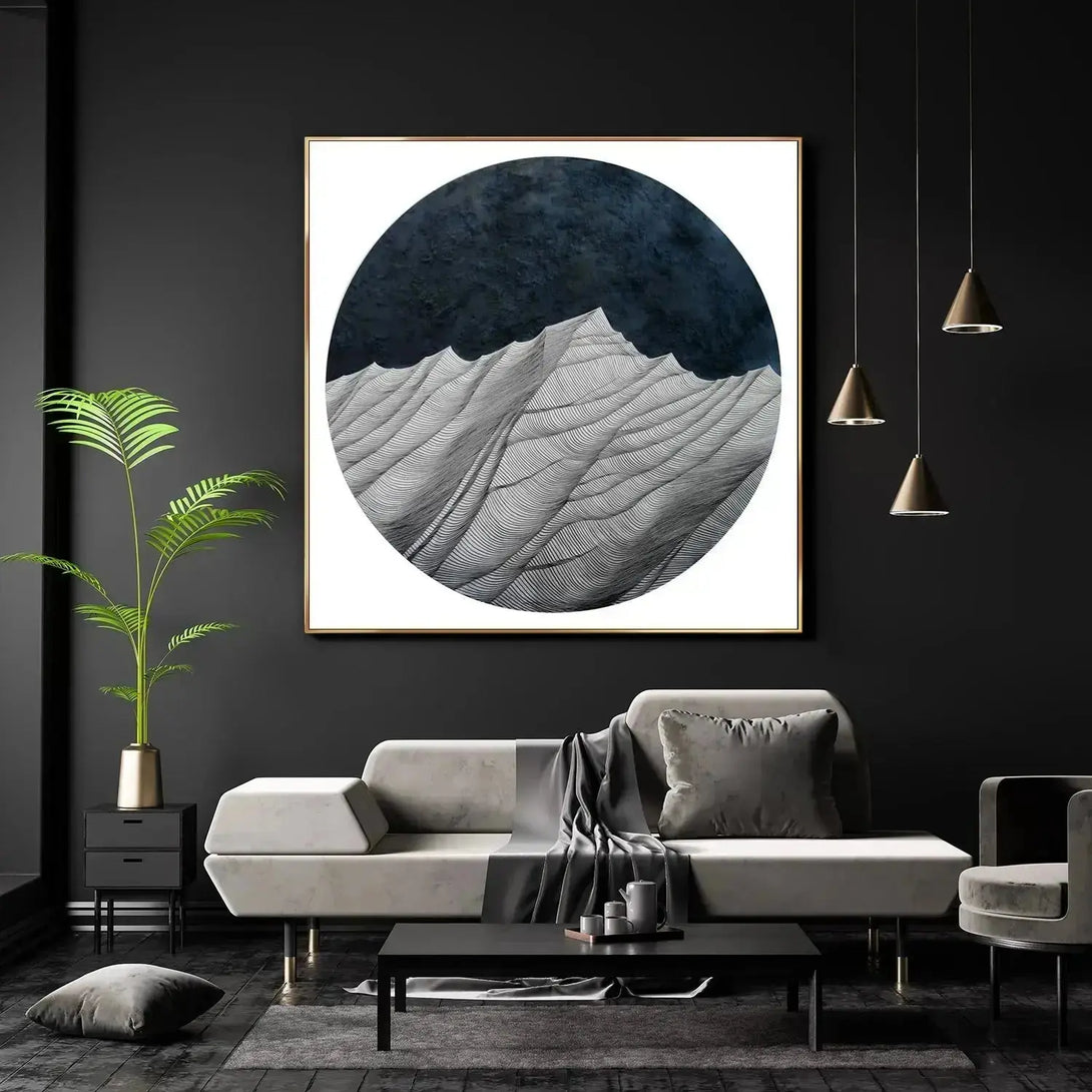 3D minimalist textured plaster art PA#002 - iHomeArt