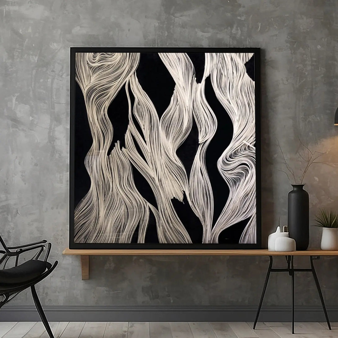 Textured minimalist plaster art PA#007 - iHomeArt