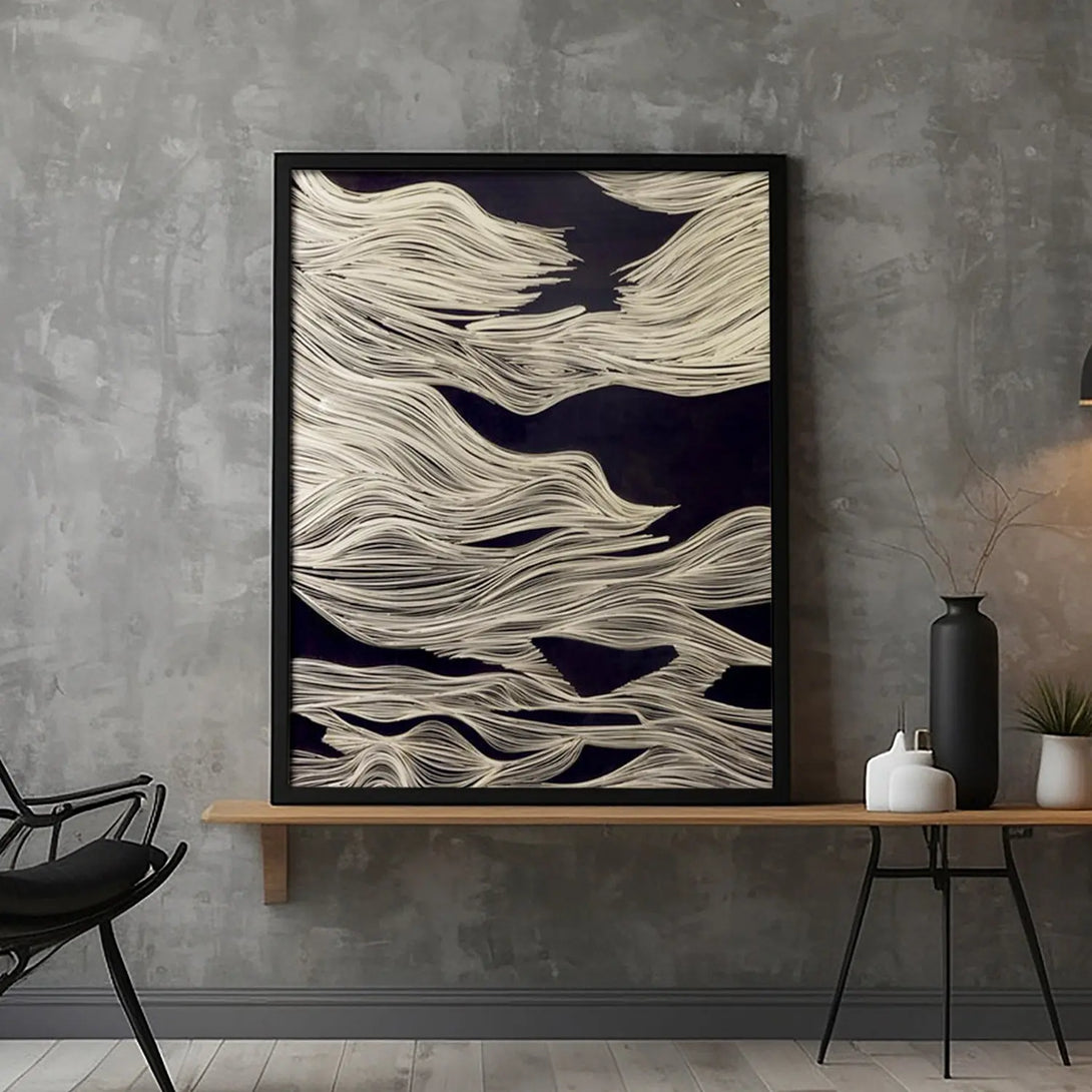 Textured minimalist plaster art PA#008 - iHomeArt