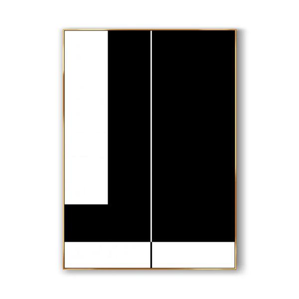 Black & white contemporary minimalist art MA#019 - iHomeArt