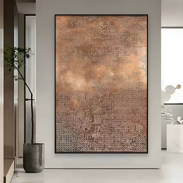 Colorful textured painting CA#1069