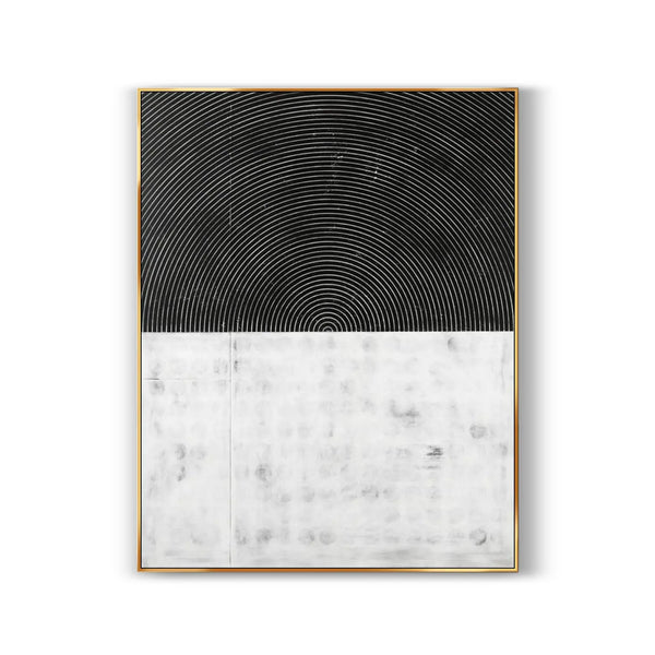 Black vertical 3D textured Wabi-Sabi wall art, with minimalist patterns for home decor