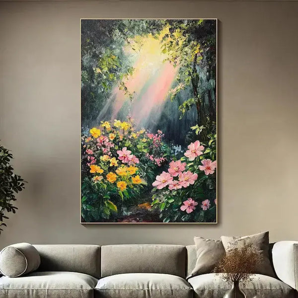 Beiges Strand- und blaues Meeresgemälde CA#011