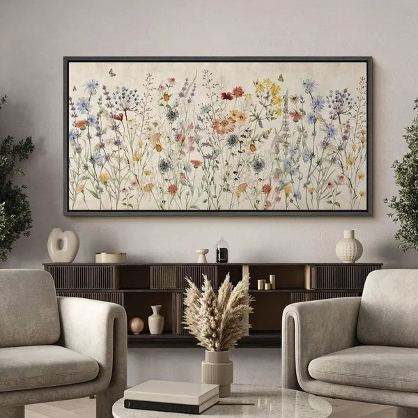 Horizontal floral wall art CA#947