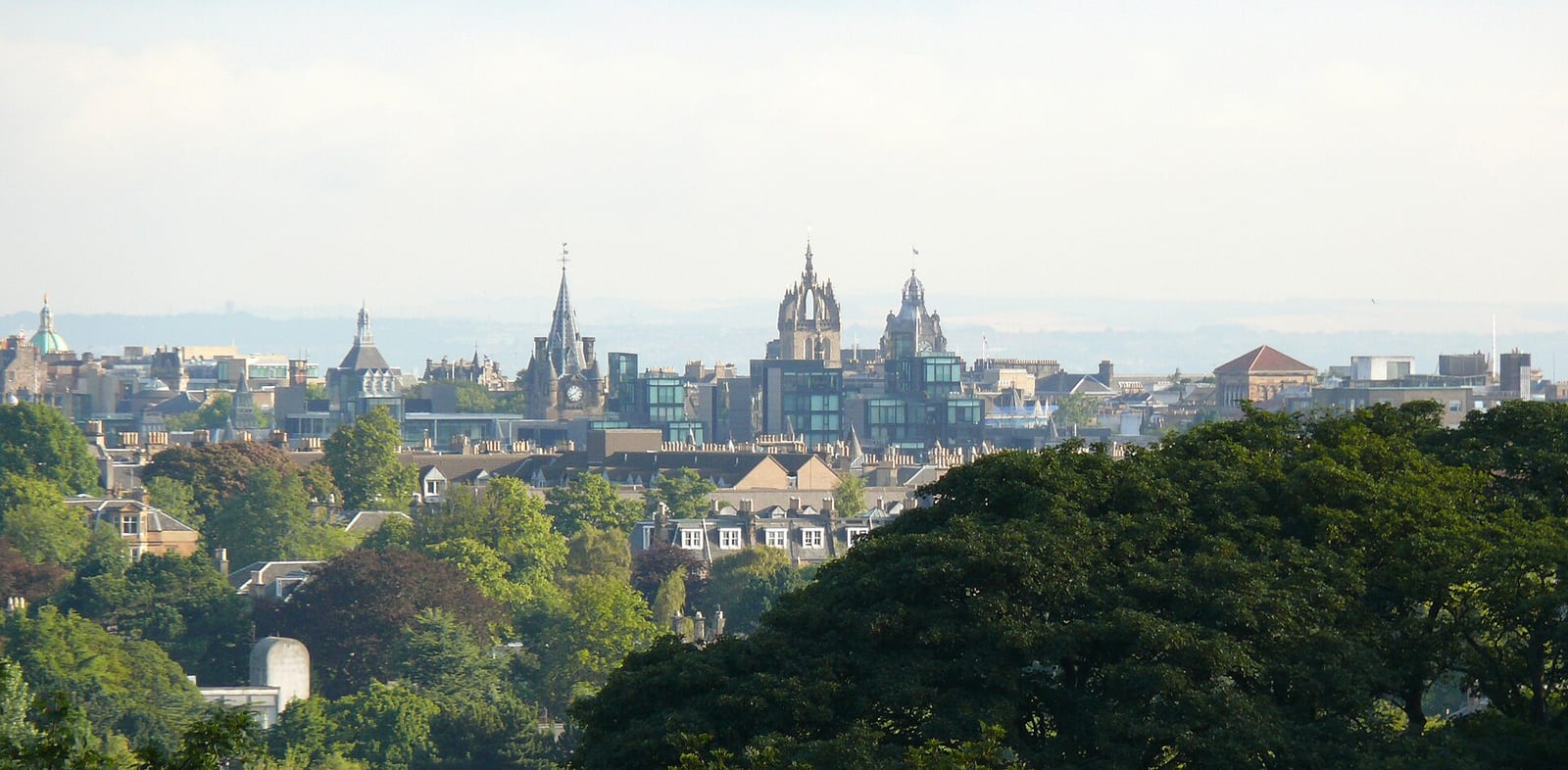 Edinburgh Old Town skyline with the crown spire of St Giles' Cathedral at its centre.